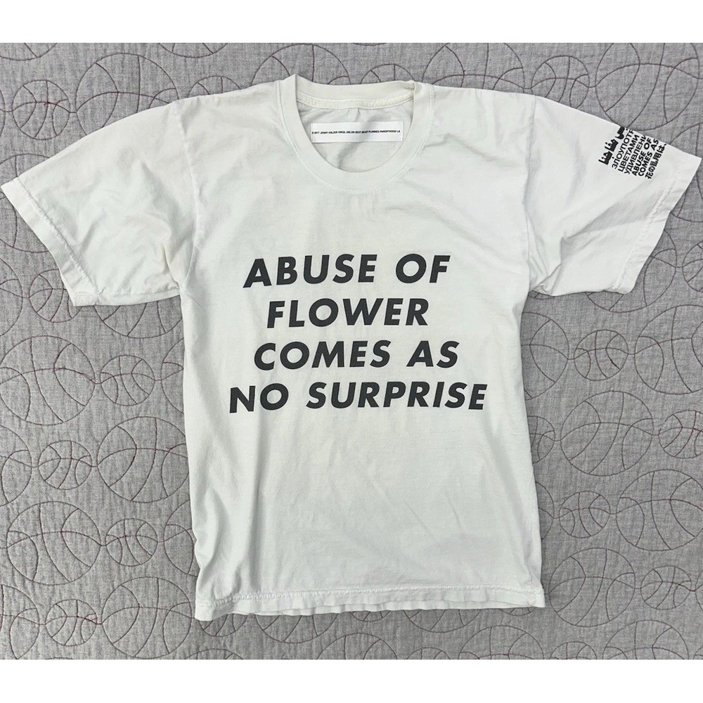 Off-White c/o Virgil Abloh x‎ Jenny Holzer Abuse Of Flower Shirt / Size XS